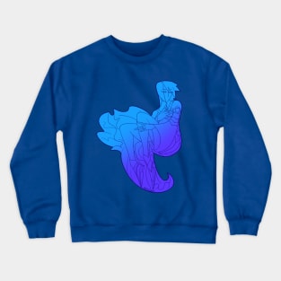 Sweeping Aqua Crewneck Sweatshirt